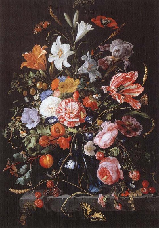 Jan Davidsz. de Heem Fresh flowers and Vase China oil painting art